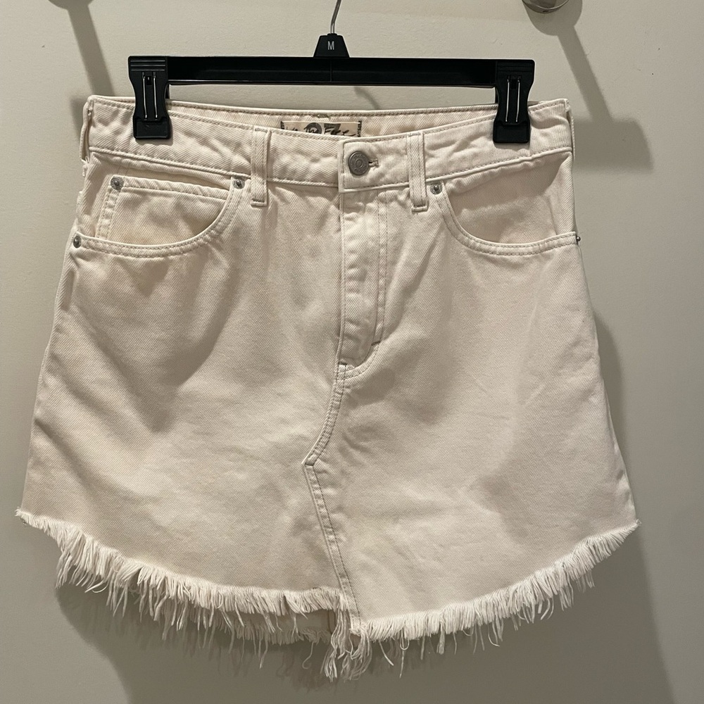 Free People denim skirt